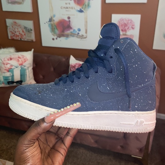 Men’s navy blue Nike airs size 6 1/2 - Picture 2 of 5